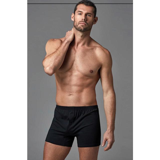 Erkek Penye Düğmeli Lastikli 2'li Boxer