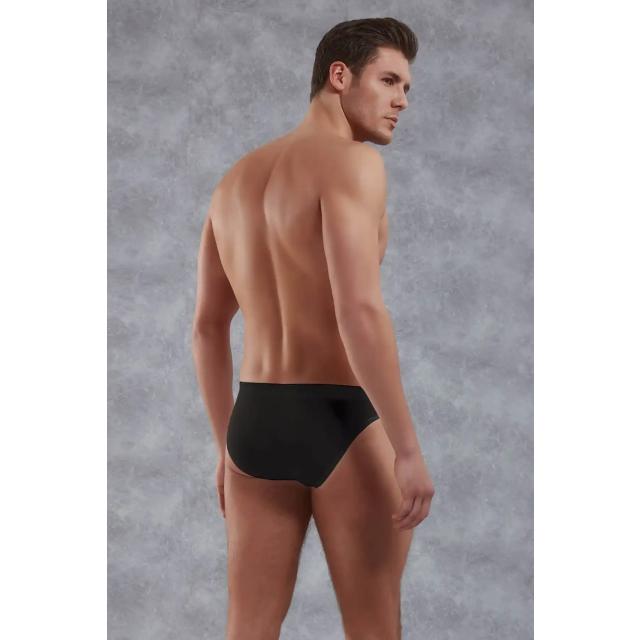 Erkek Siyah Lastikli Bel Slip 