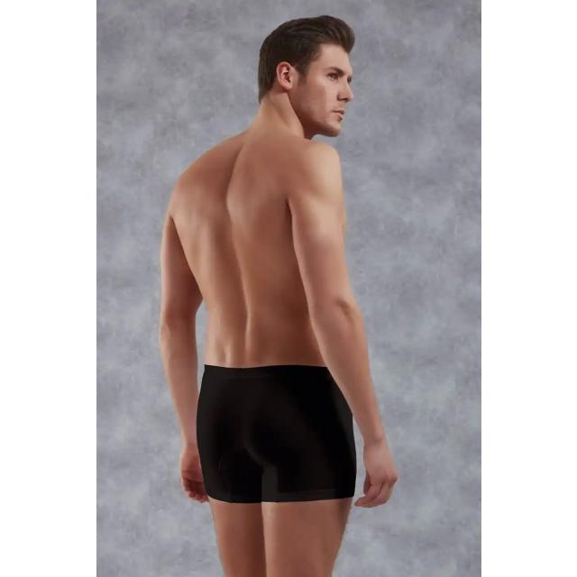 Erkek Siyah Modal Torbalı İnce Bel Bantlı Normal Paça Boxer 