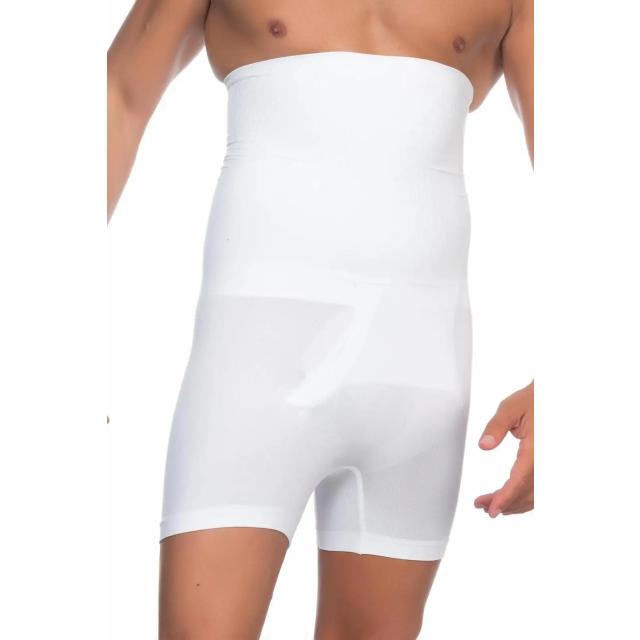 Erkek Yüksek Bel Beyaz Double Boxer Korse