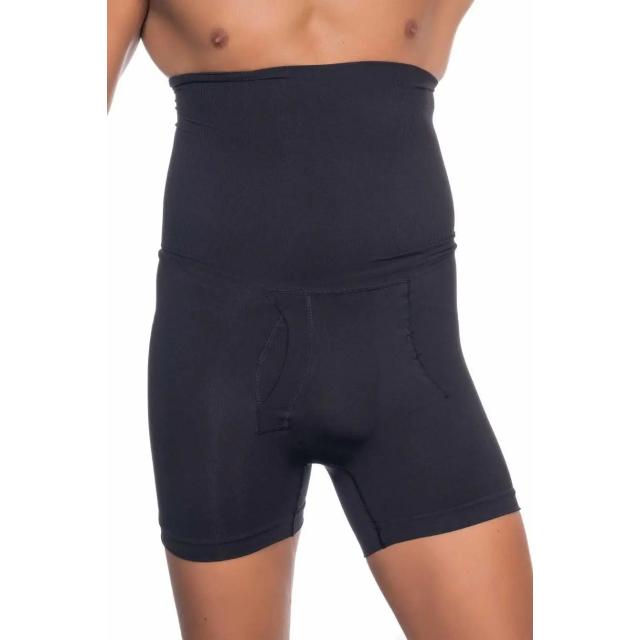 Erkek Yüksek Bel Siyah Double Boxer Korse Erkek Yüksek Bel Siyah Double Boxer Korse