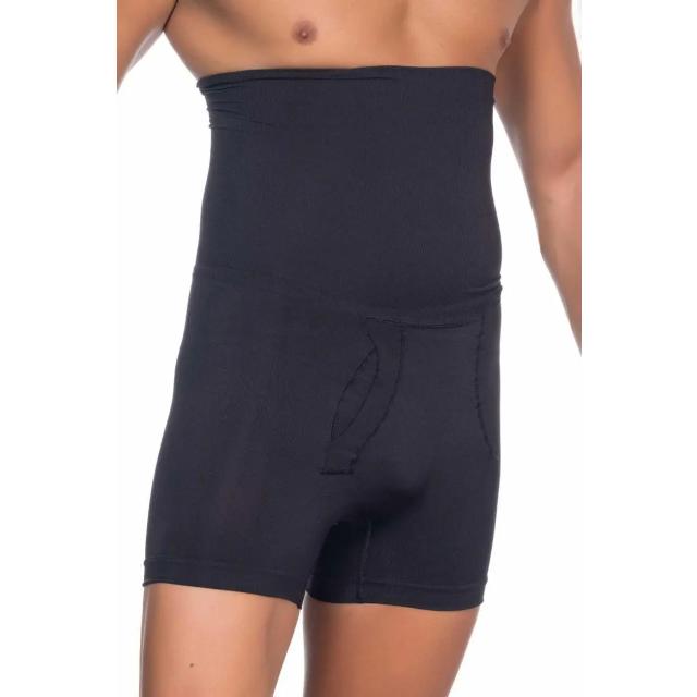 Erkek Yüksek Bel Siyah Double Boxer Korse