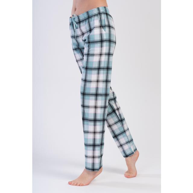 Kadın Ekoseli Suprem Cepli Tek Pijama Alt