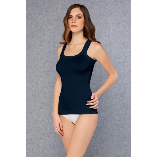 Kadın Modal Lacivert Slim Fit Likralı Atlet Kadın Modal Lacivert Slim Fit Likralı Atlet