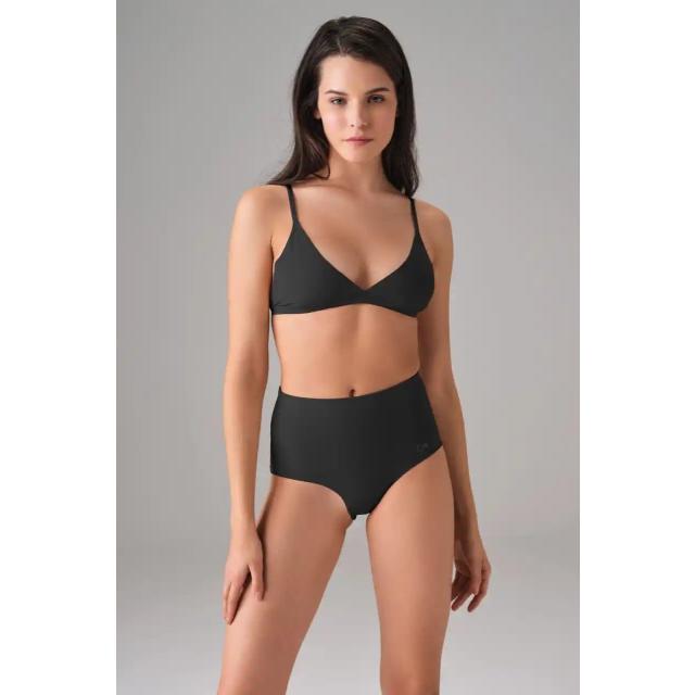 Kadın Pamuklu Siyah Dikişsiz Korse Slip Külot Kadın Pamuklu Siyah Dikişsiz Korse Slip Külot