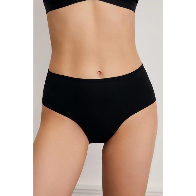 Kadın Pamuklu Yüksek Bel 3'lü Slip Külot 