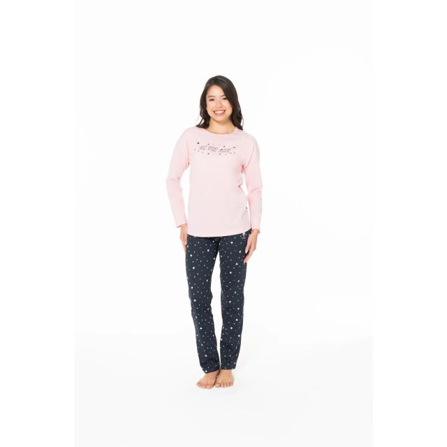 Kadın Pembe Kalpli Pijama Takım U.S. Polo Assn. Kadın Pembe Kalpli Pijama Takım U.S. Polo Assn.