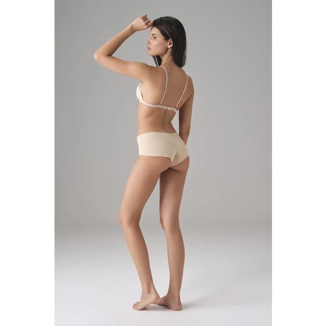 Kadın Ten Rengi Mikrofiber Dikişsiz Slip