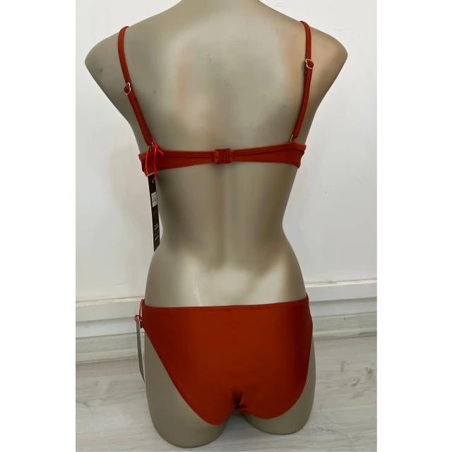 Kahverengi Boyundan Bağlamalı Kahverengi Bikini Üstü