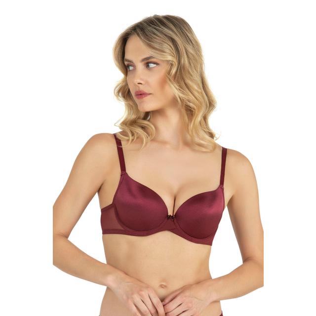 Mikrofiber Tül Detaylı Kadın Çapraz Desteksiz Sütyen
