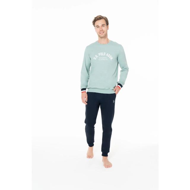 Mint Pamuklu Erkek Uzun Kollu Bisiklet Yaka Ev Giyim Takımı U.S. Polo Assn. Mint Pamuklu Erkek Uzun Kollu Bisiklet Yaka Ev Giyim Takımı U.S. Polo Assn.
