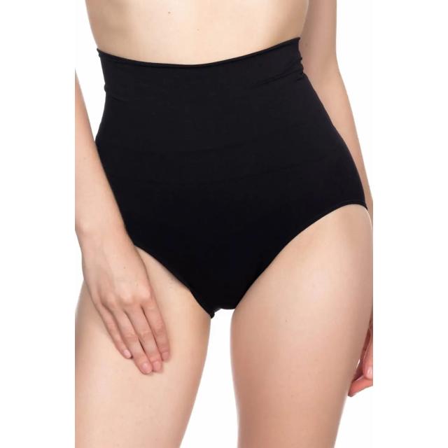 Yüksek Bel Toparlayıcı Slip Siyah Korse