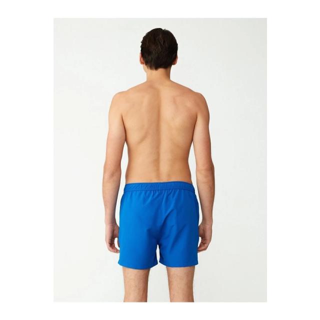 Saks Polyester Fermuar Cepli Logo Şerit Detaylı Bağcıklı Erkek Orta Boy Deniz Şortu U.S. Polo Assn.