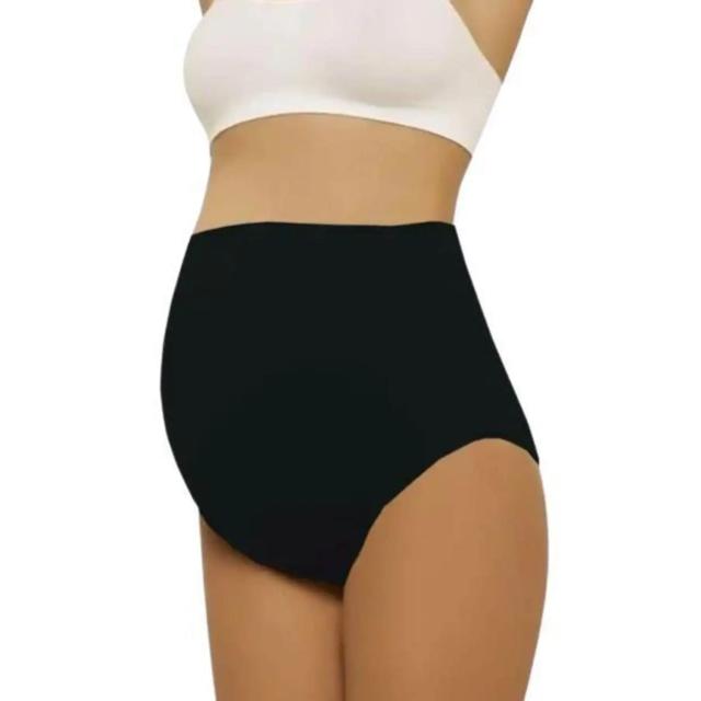 Dikişsiz Soft Siyah Hamile Slip