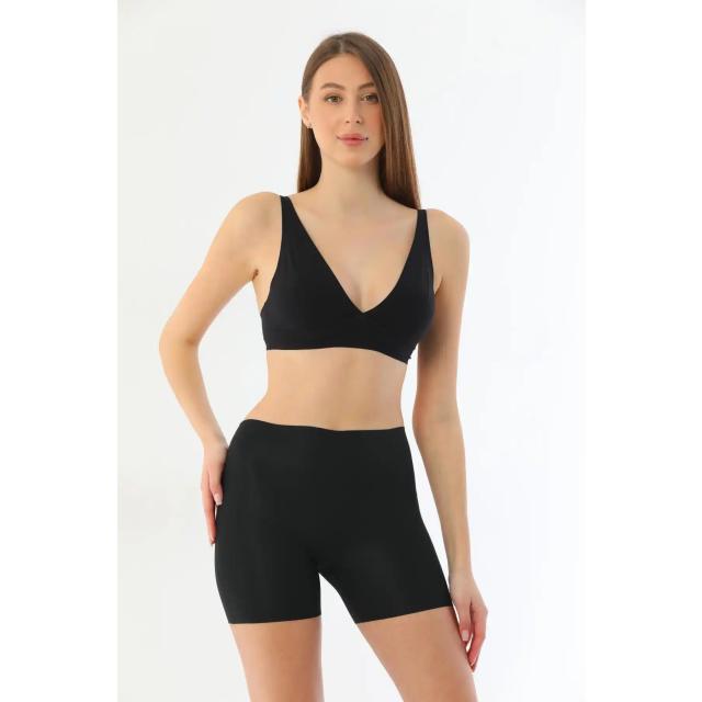 Siyah Lazer Kesim Boxer Siyah Lazer Kesim Boxer