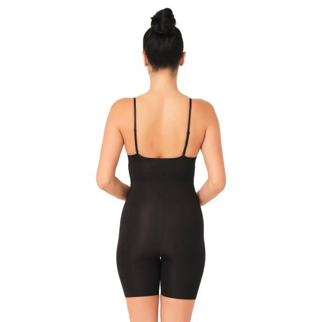 Siyah Lazer Kesim Dekolte Uyumlu Boxer Korse