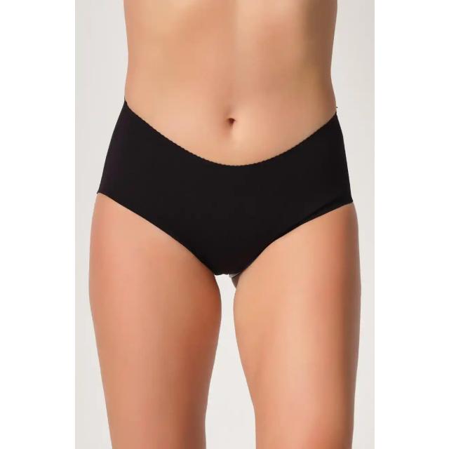 Siyah Mama Lazer Kesim Slip Korse