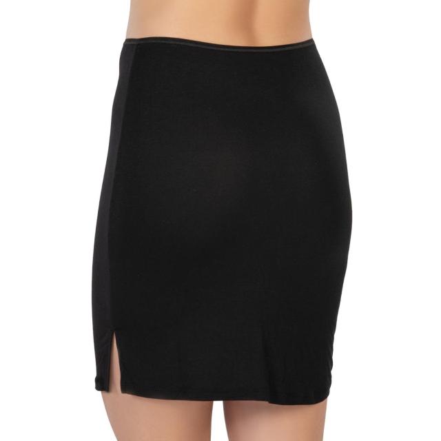 Siyah Modal Cotton Midi Jupon
