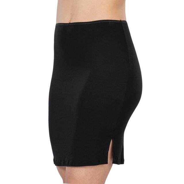 Siyah Modal Cotton Midi Jupon