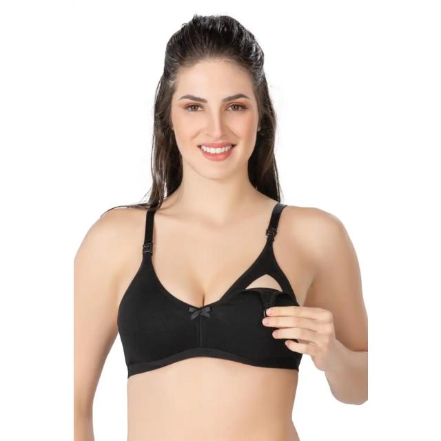 Siyah Modal Cotton Emzirme Sütyen Siyah Modal Cotton Emzirme Sütyen