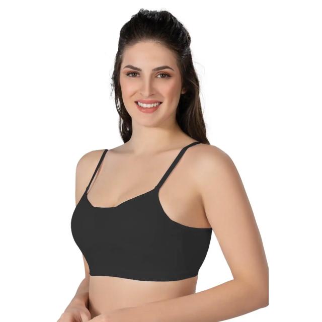 Siyah Modal Cotton Kaplı Büstiyer