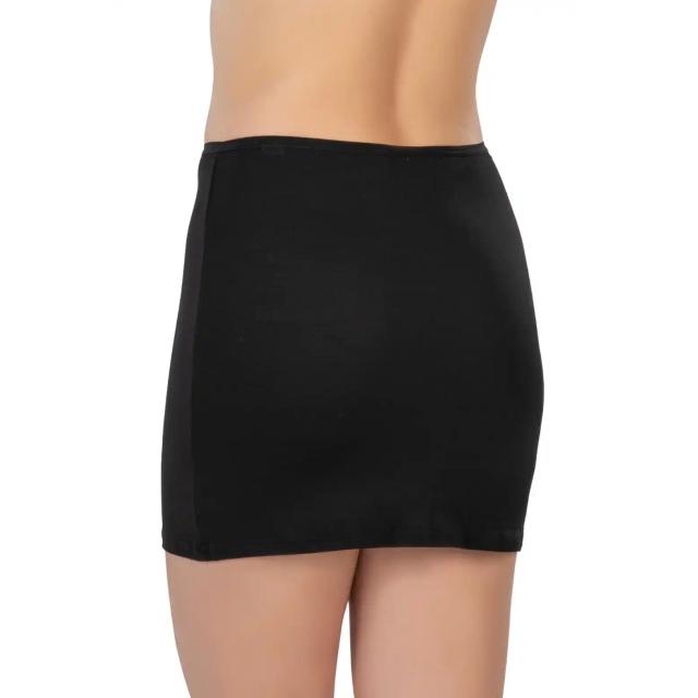 Siyah Modal Cotton Mini Jupon