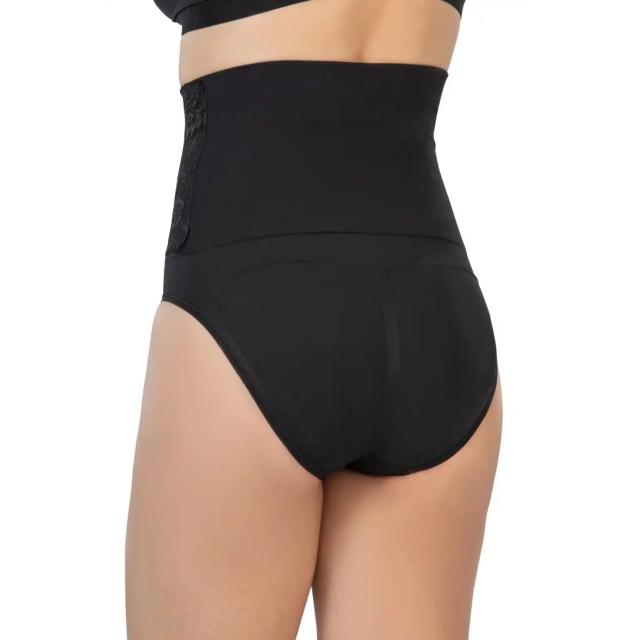 Siyah Önü Dantelli Yüksek Bel Slip Korse