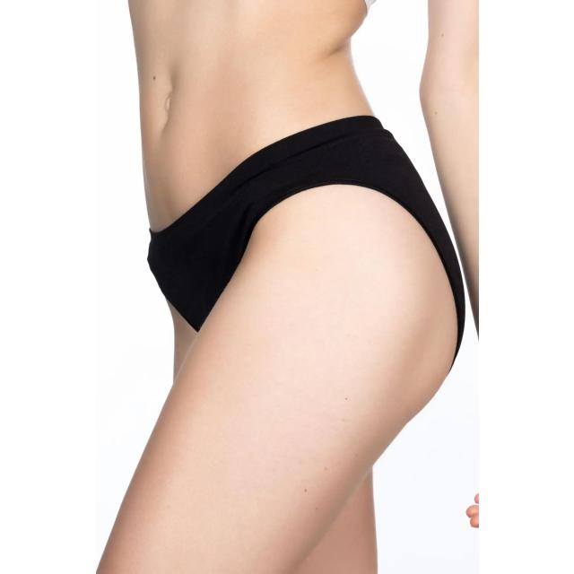 Dikişsiz Form Siyah Soft Slip Külot