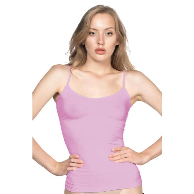 Pembe Soft İnce Askılı Ribana Atlet