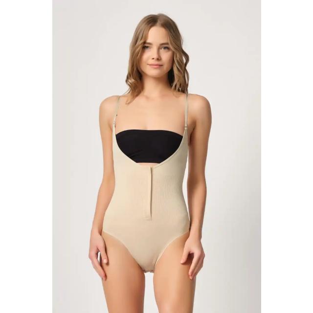 Ten Rengi Dekolte Uyumlu Agraflı Body Korse Ten Rengi Dekolte Uyumlu Agraflı Body Korse