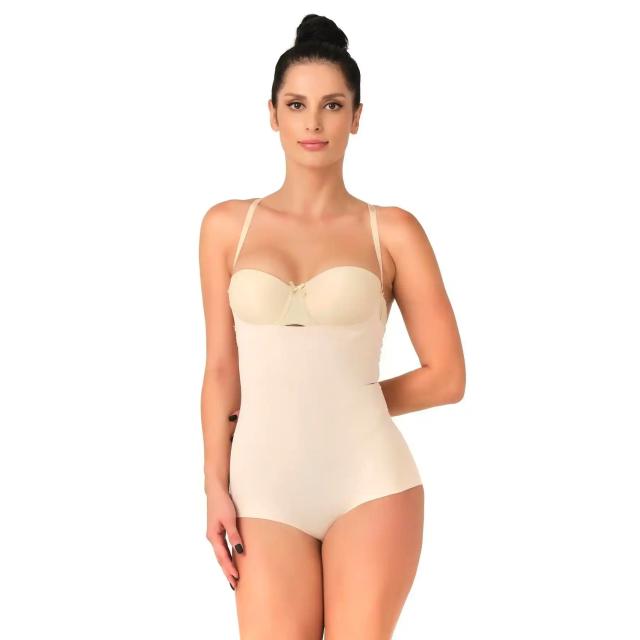 Ten Rengi Lazer Kesim Dekolte Uyumlu Slip Korse Ten Rengi Lazer Kesim Dekolte Uyumlu Slip Korse