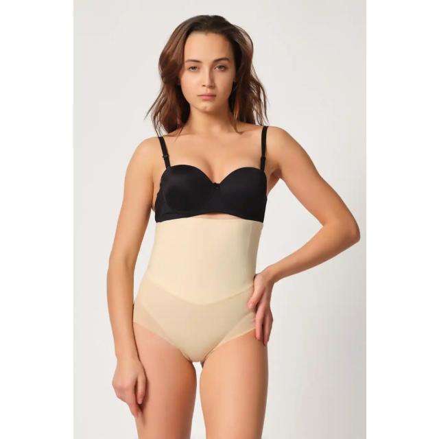 Ten Rengi Tül Lazer Kesim Slip Korse Ten Rengi Tül Lazer Kesim Slip Korse