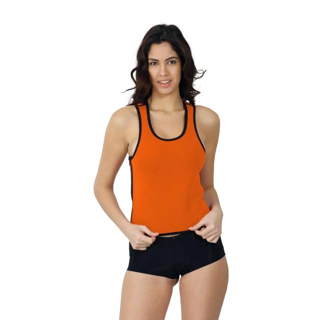 Turuncu Sauna Etkili Kısa Atlet Turuncu Sauna Etkili Kısa Atlet